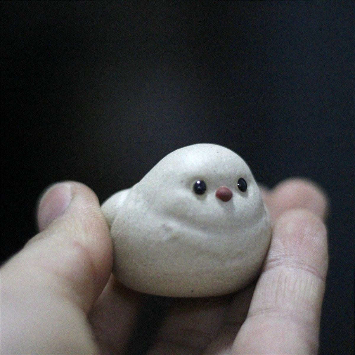 Tea pets little snow owls Yixing purple sand and white mud handmade tea play, creative cute ornaments, kung fu tea ceremony play